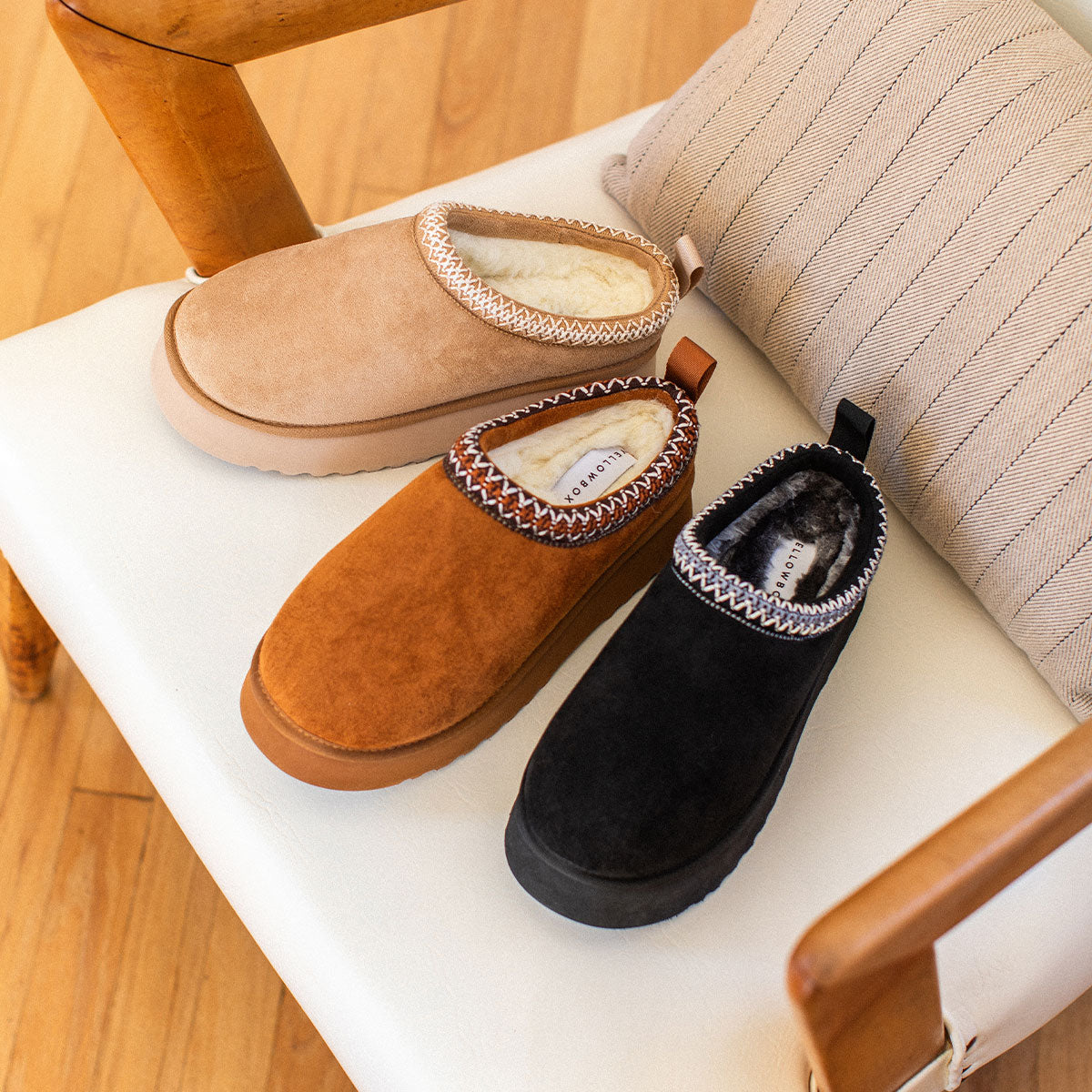 Yellow Box Footwear Hardy Flatform Slipper - Black