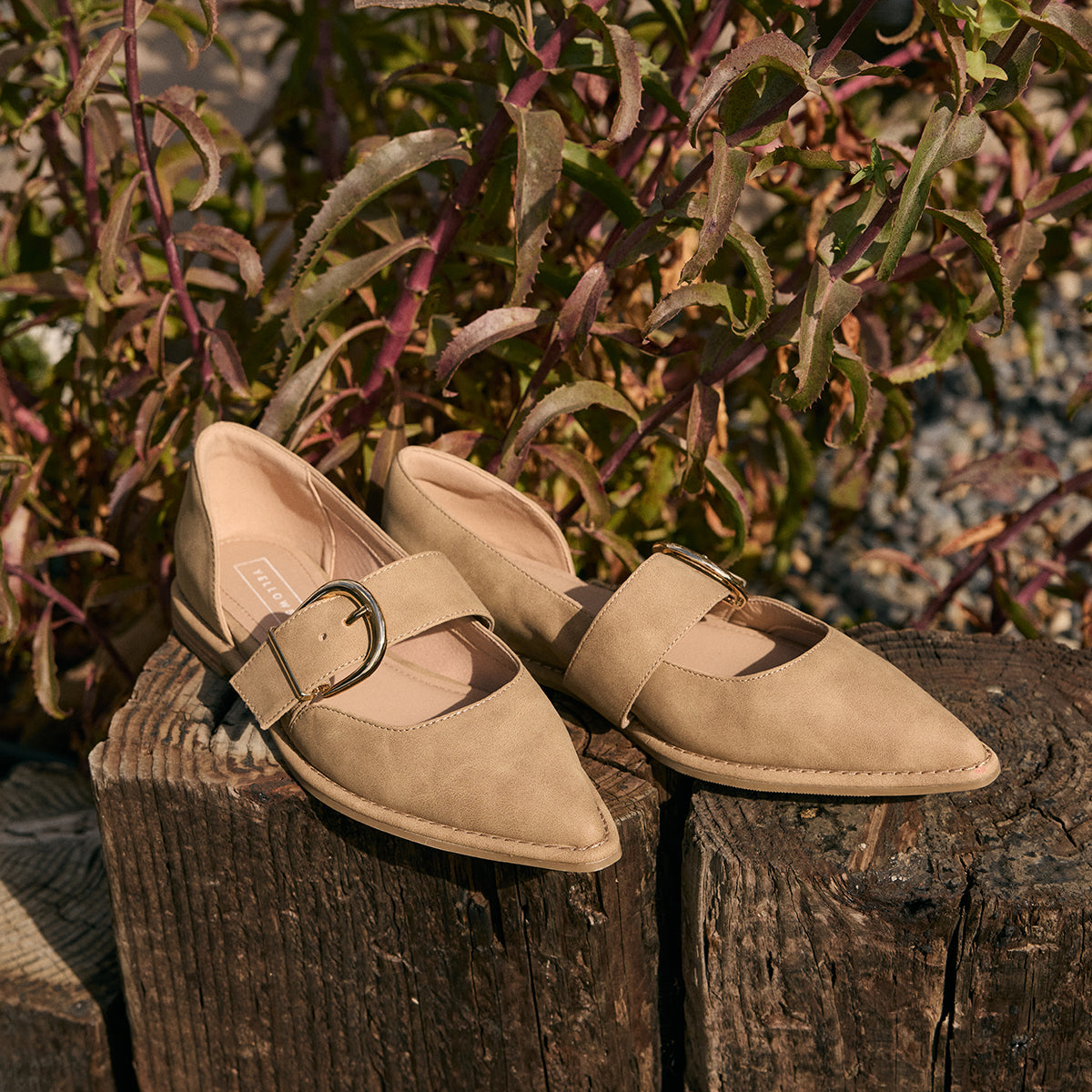 Yellow Box Footwear Romeria D'Orsay Flat - Taupe