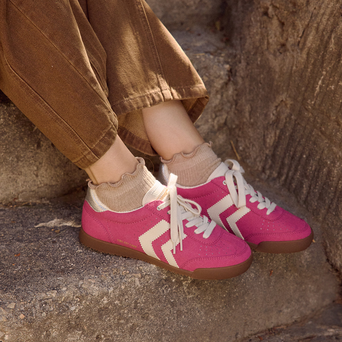 Yellow Box Footwear Neevan Lace-Up Sneaker - Fuchsia