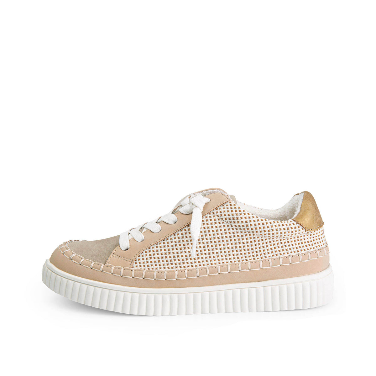 Yellow Box Footwear Moxie Lace-Up Sneaker - Gold
