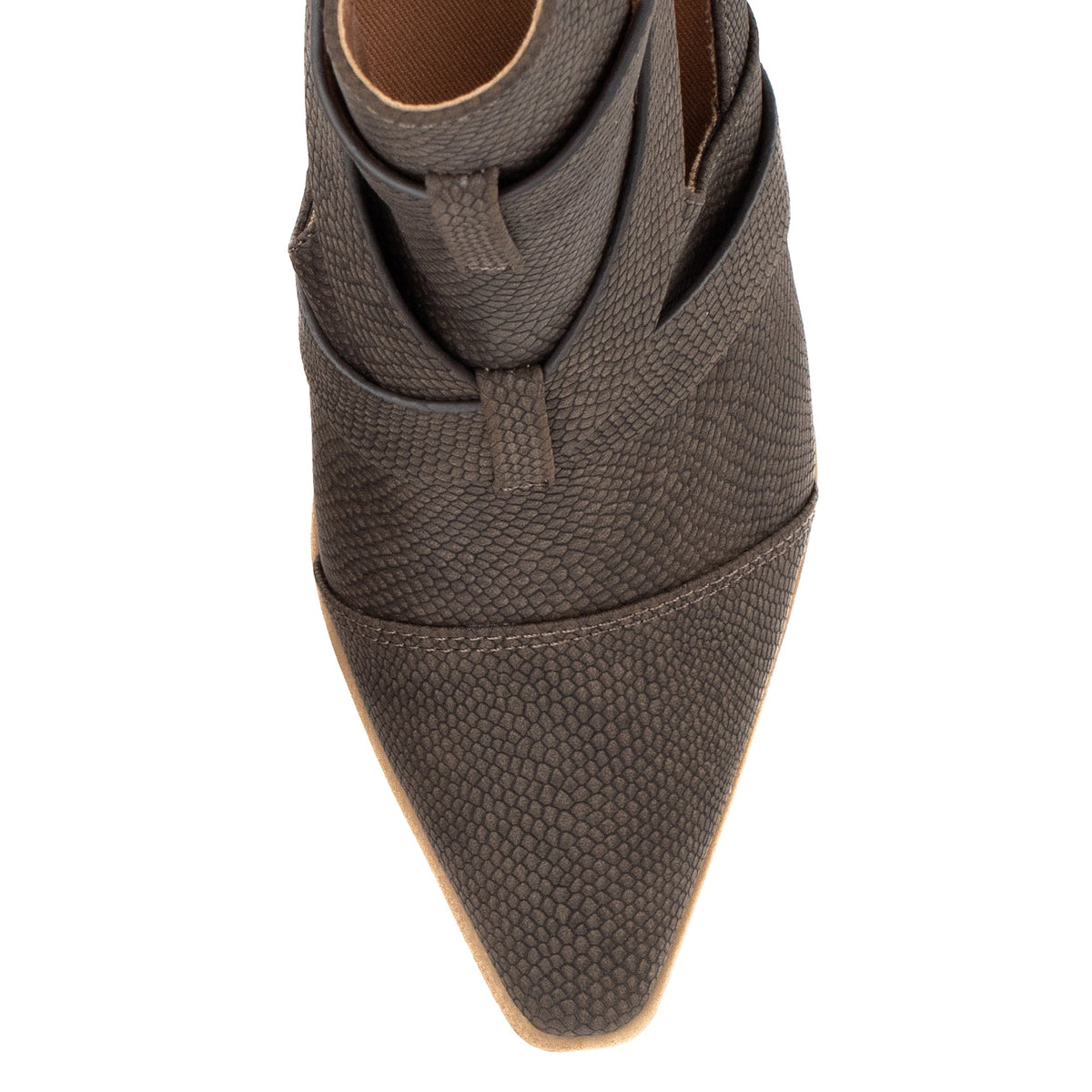 Yellow Box Footwear Canoly Cut-out Bootie - Gray