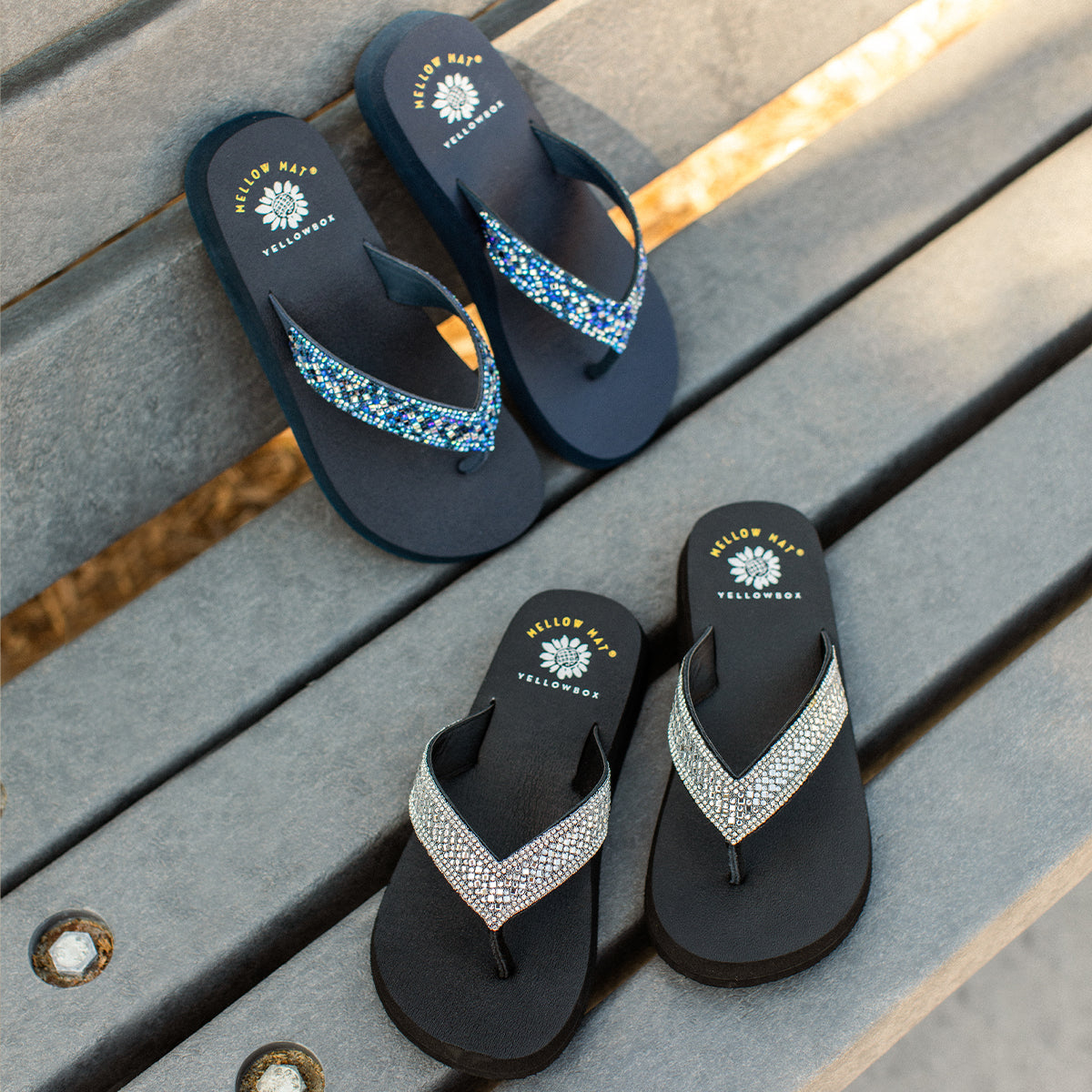 Yellow Box Footwear Soriano Flip Flop Sandal - Blue