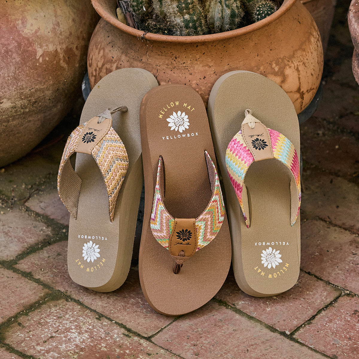 Yellow Box Footwear Nasima Flip Flop - Pastel Multi