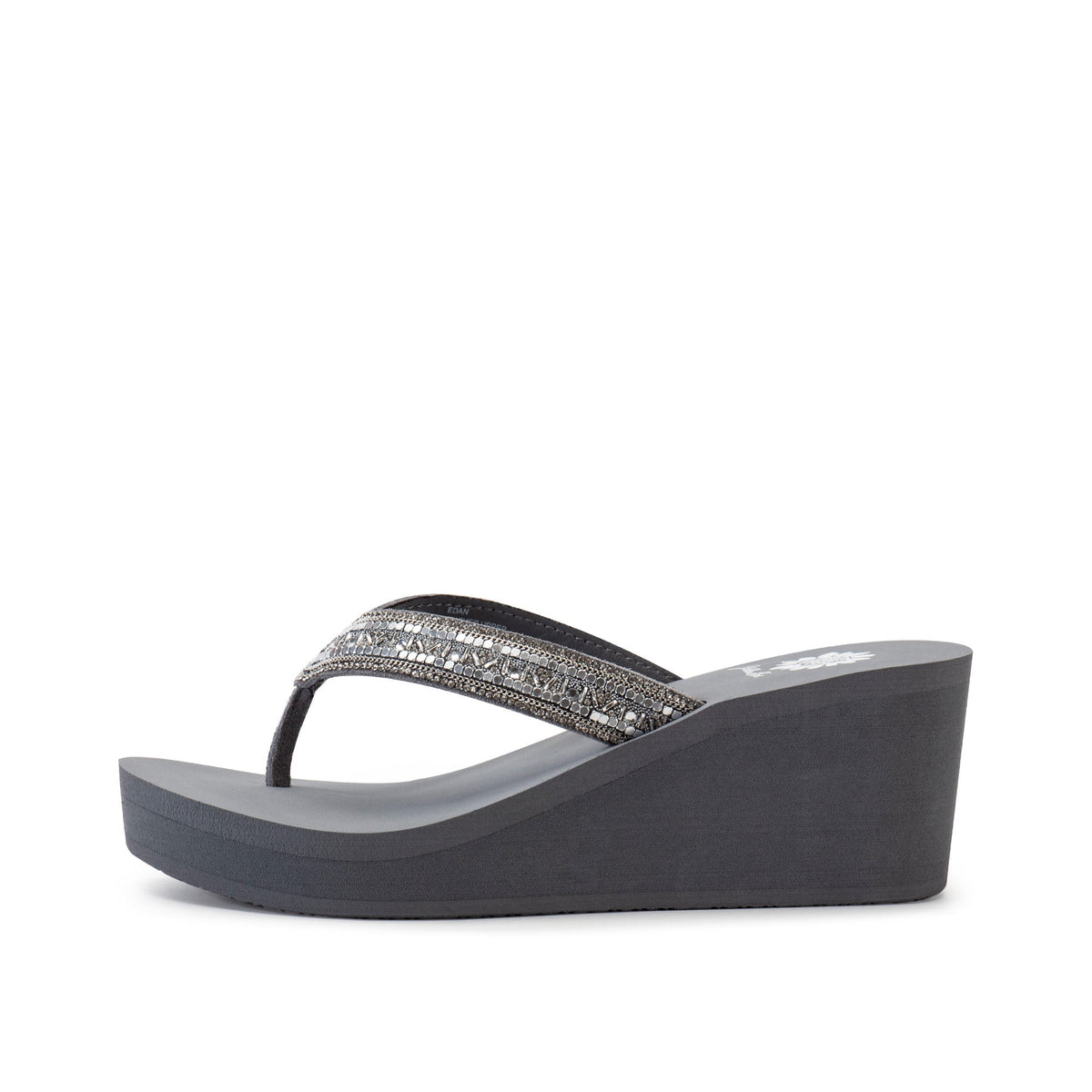 Yellow Box Footwear Edan Wedge Sandal - Black