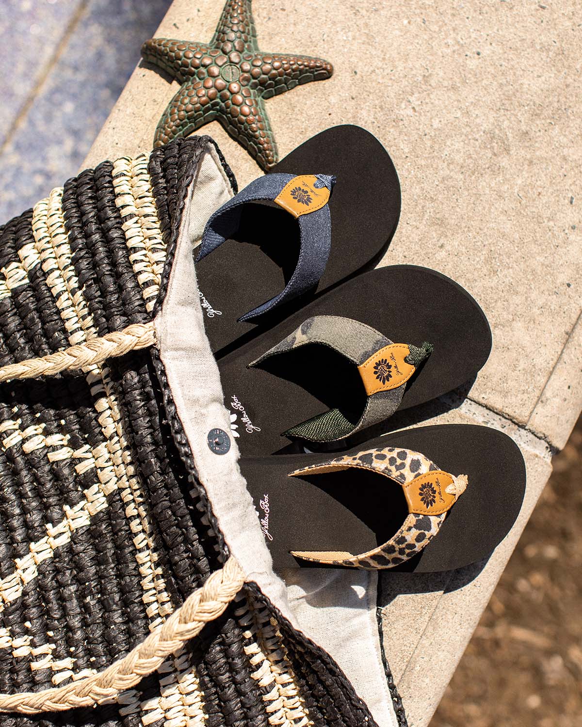 Yellow Box Footwear Finwick Flip Flop - Cheetah