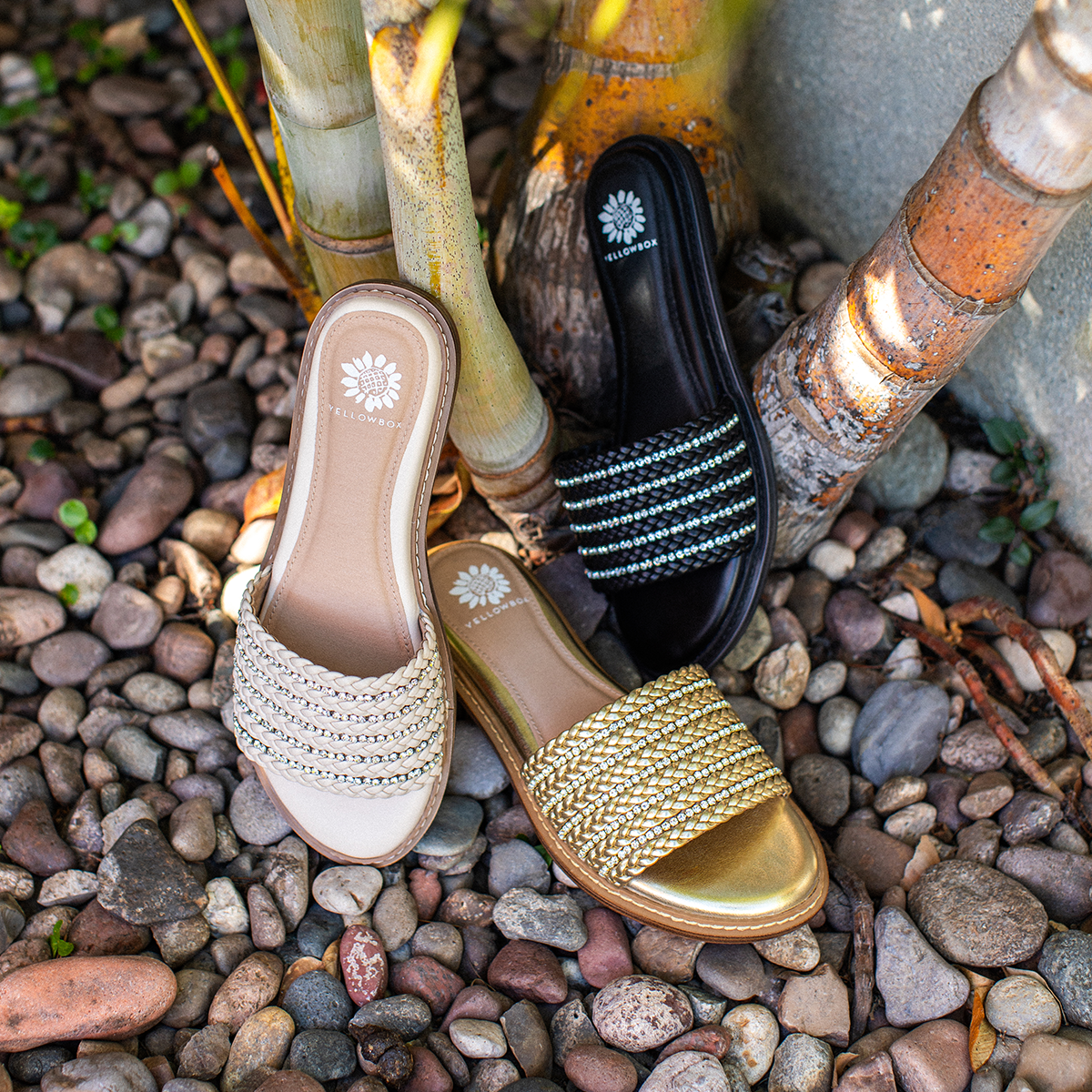 Yellow Box Footwear Lasky Slide Sandal - Ivory