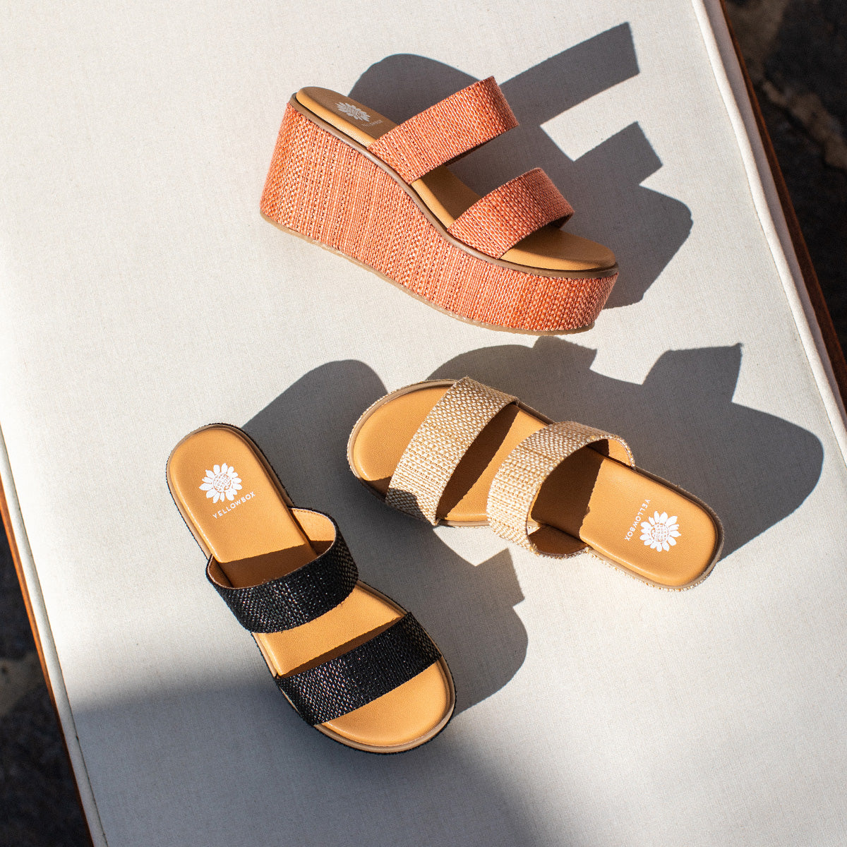 Yellow Box Footwear Inisa Wedge Sandal - Coral