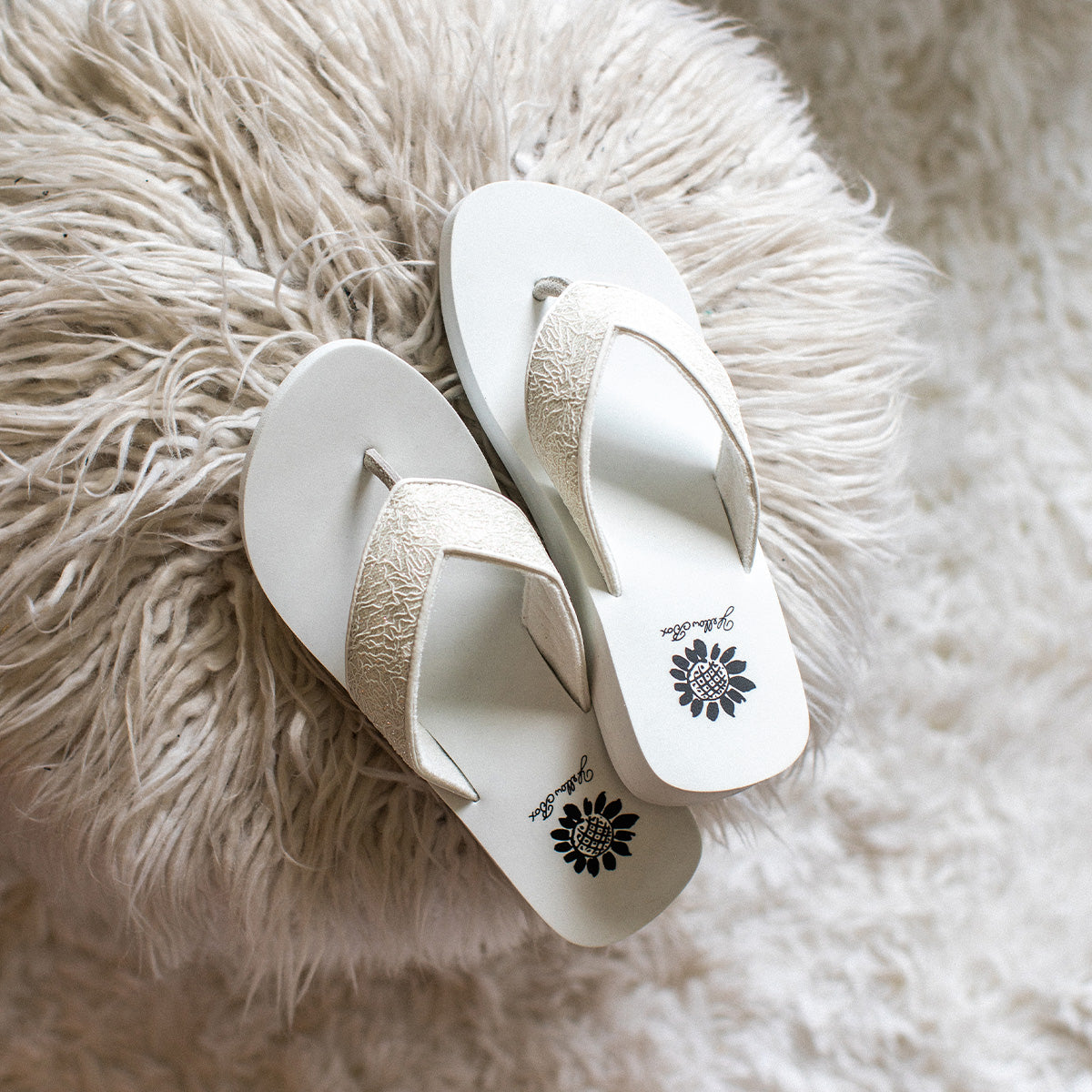 Yellow Box Footwear Jasty Flip Flop Sandal - White