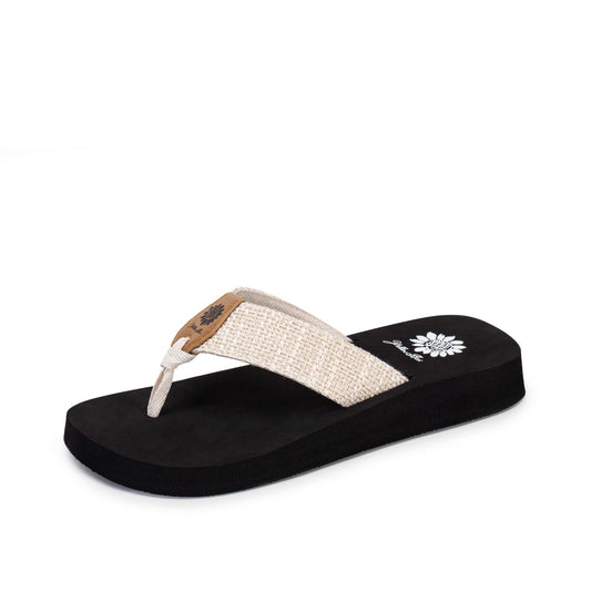 Yellow Box Footwear Frayz Flip Flop - Ivory