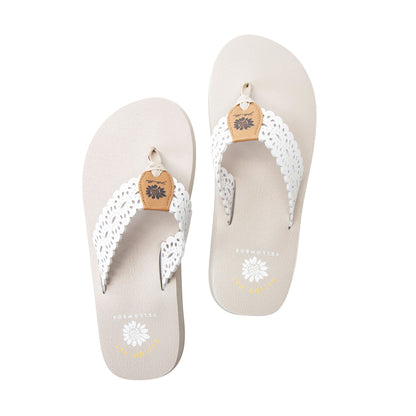 Yellow Box Footwear Navard Flip Flop - White