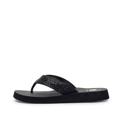 Yellow Box Footwear Nalaya Flip Flop - Black