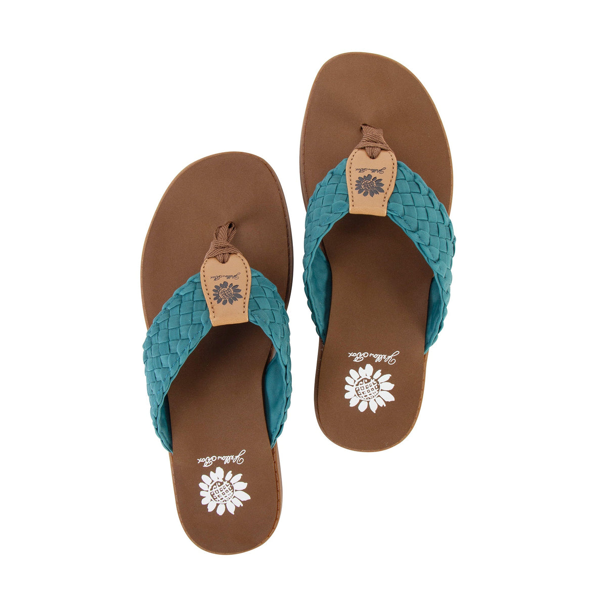 Yellow Box Footwear Irving Woven Sandal - Teal