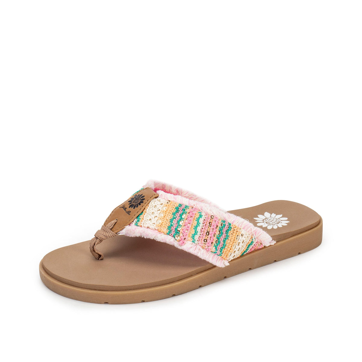 Yellow Box Footwear Flappy Sandal - Pink Multi