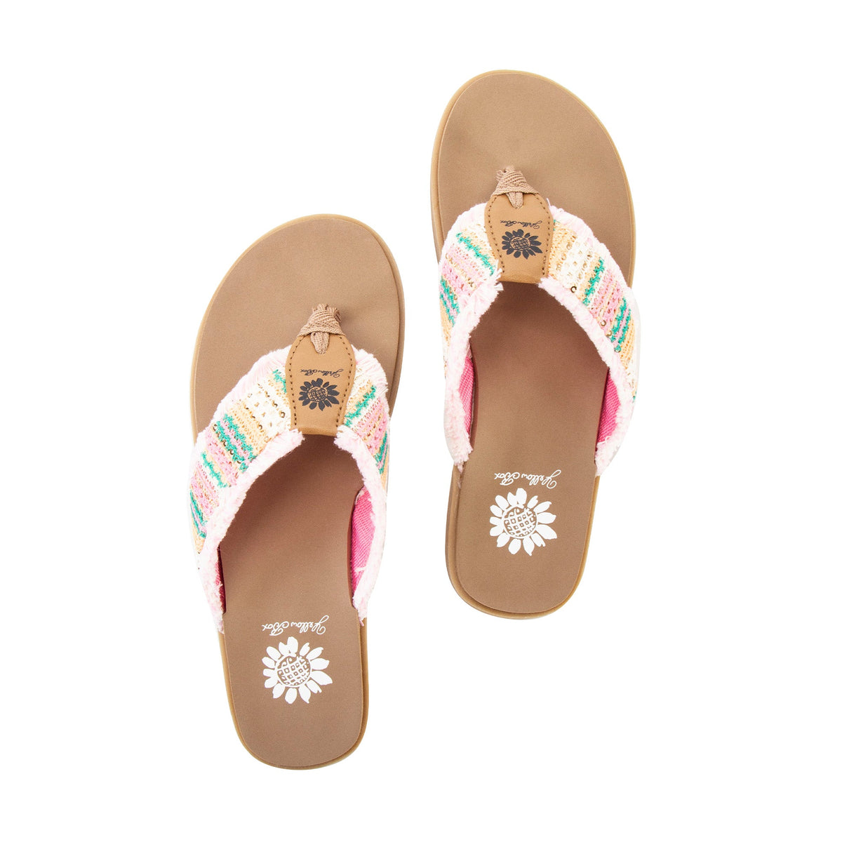 Yellow Box Footwear Flappy Sandal - Pink Multi