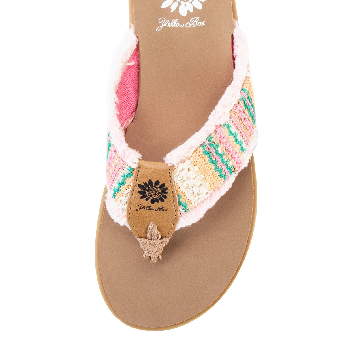 Yellow Box Footwear Flappy Sandal - Pink Multi