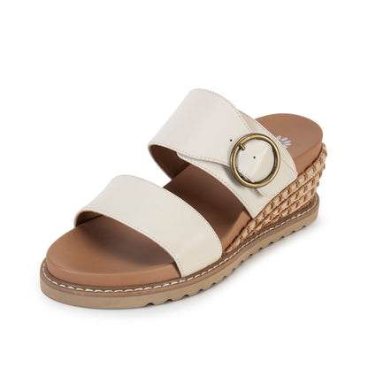 Yellow Box Footwear Marco Wedge Sandal - Ivory