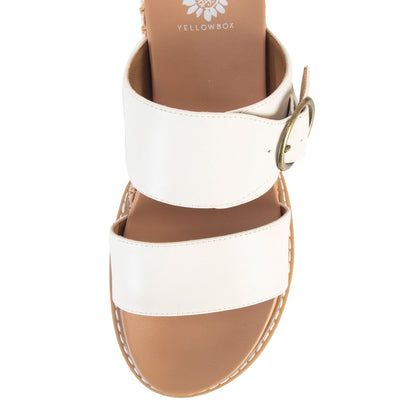 Yellow Box Footwear Marco Wedge Sandal - Ivory