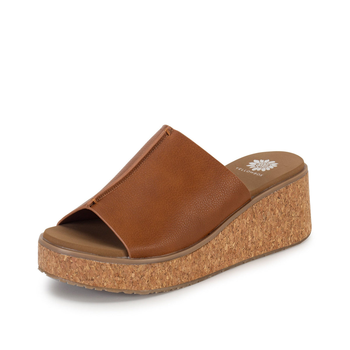 Yellow Box Footwear Vienna Cork Wedge Sandal - Tan