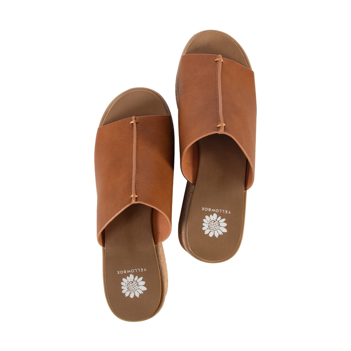 Yellow Box Footwear Vienna Cork Wedge Sandal - Tan