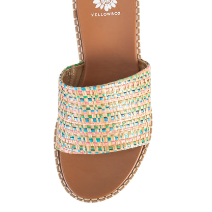 Yellow Box Footwear Lewis Wedge Sandal - Multi