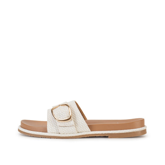 Yellow Box Footwear Alena Slide Sandal - White