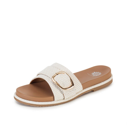 Yellow Box Footwear Alena Slide Sandal - White