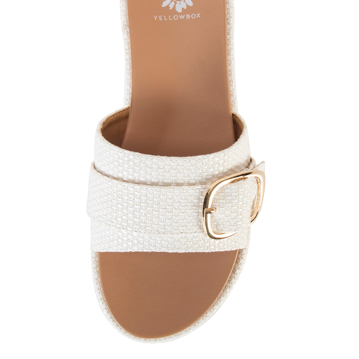 Yellow Box Footwear Alena Slide Sandal - White