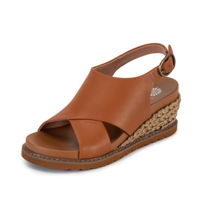 Yellow Box Footwear Missy Wedge Sandal - Tan