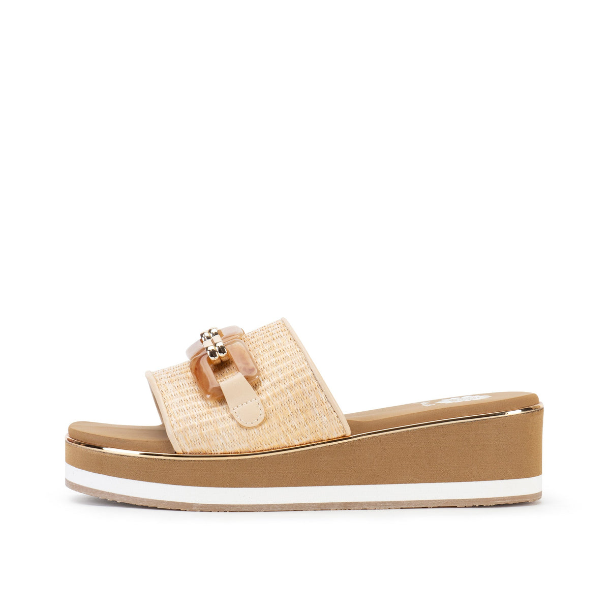 Yellow Box Footwear Gabina Wedge Sandal - Natural