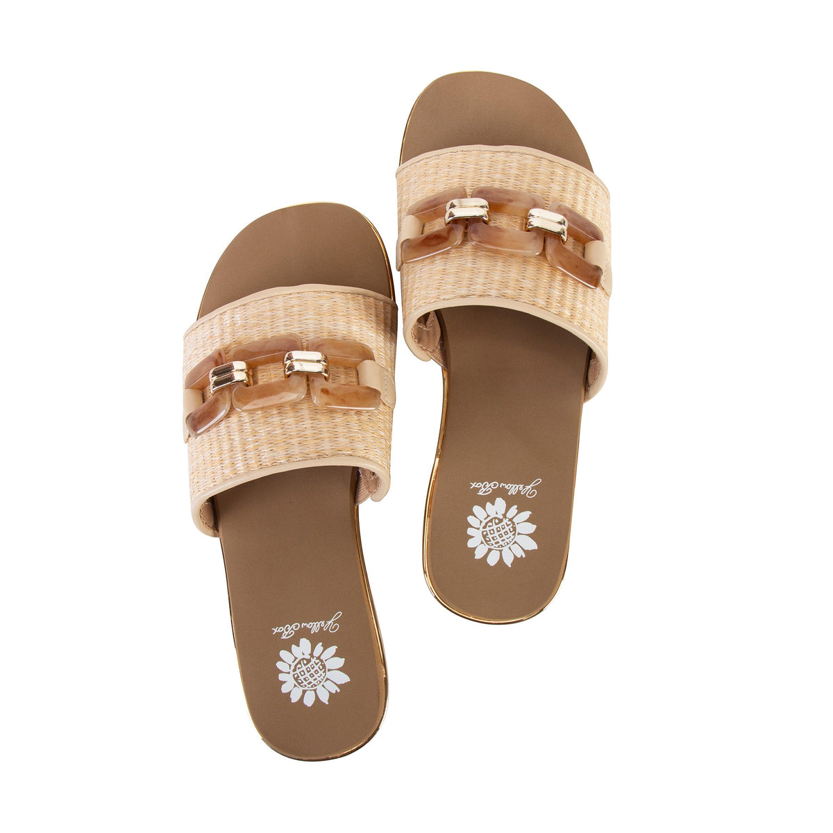 Yellow Box Footwear Gabina Wedge Sandal - Natural