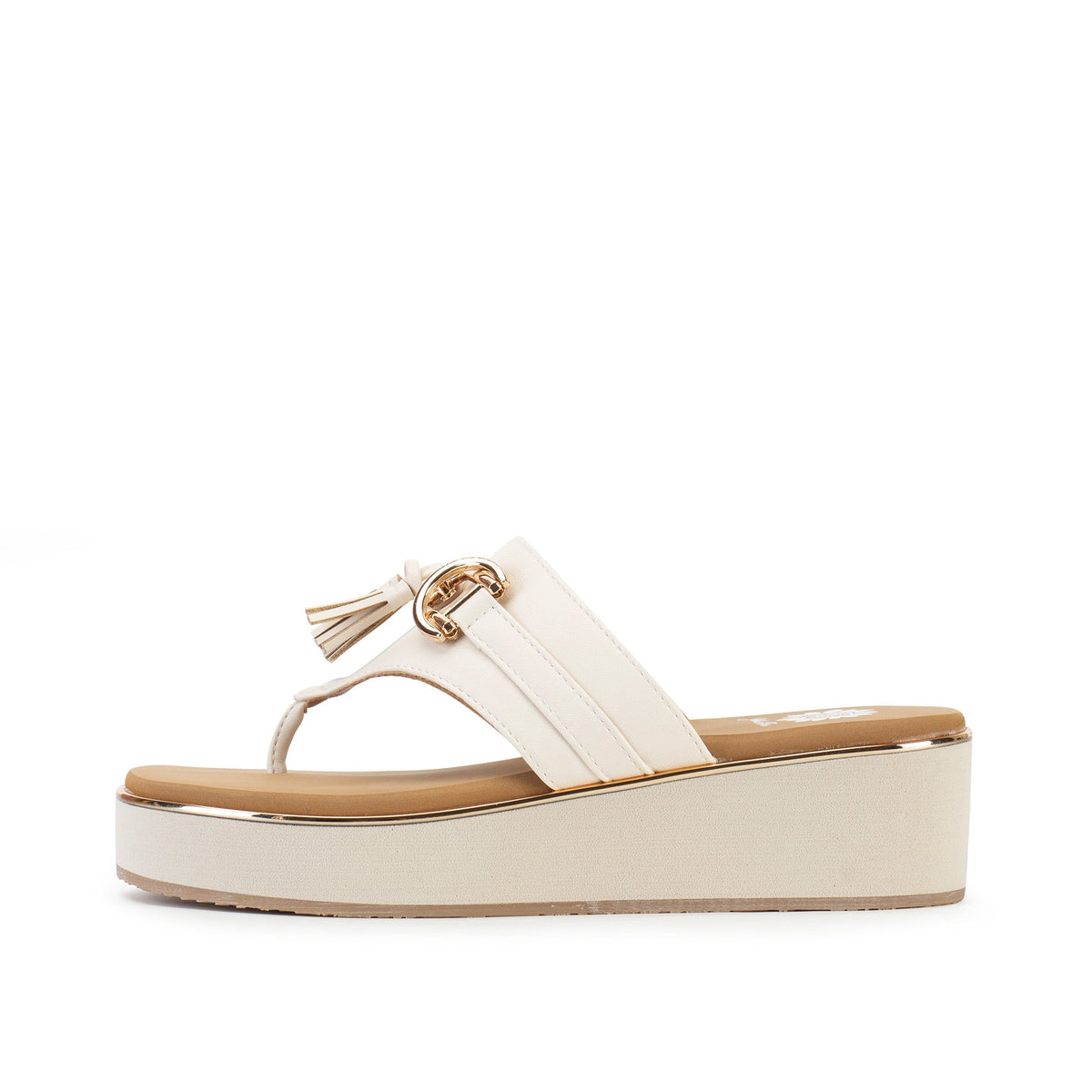 Yellow Box Footwear Geri Flatform Sandal - Ivory