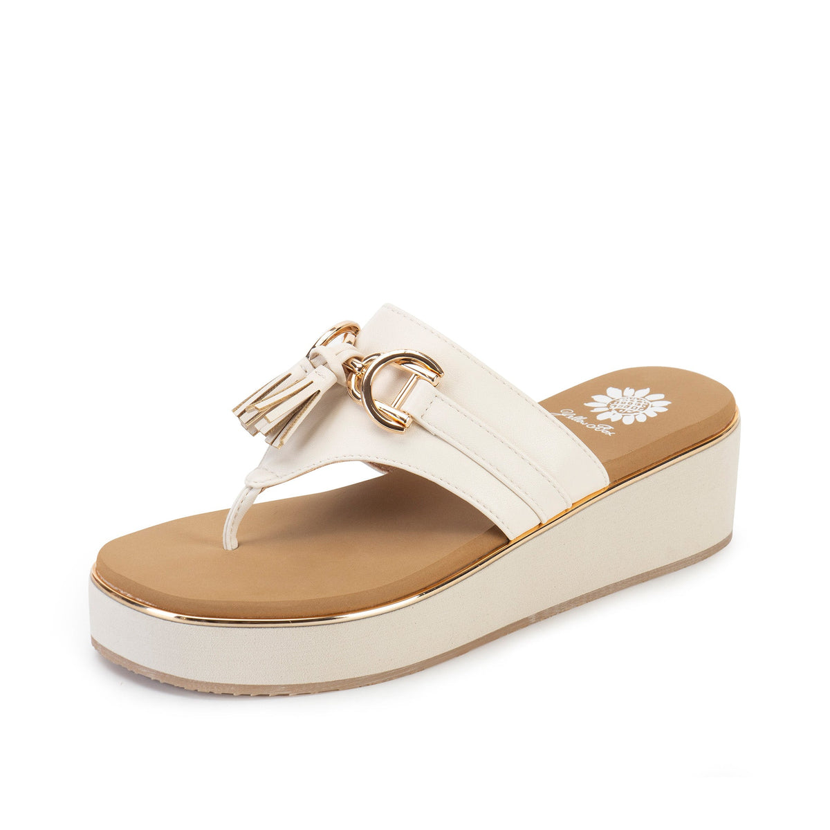 Yellow Box Footwear Geri Flatform Sandal - Ivory