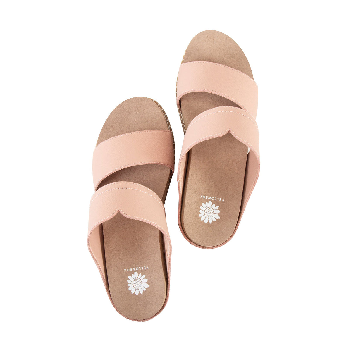 Yellow Box Footwear Alamos Cork Wedge Sandal - Blush