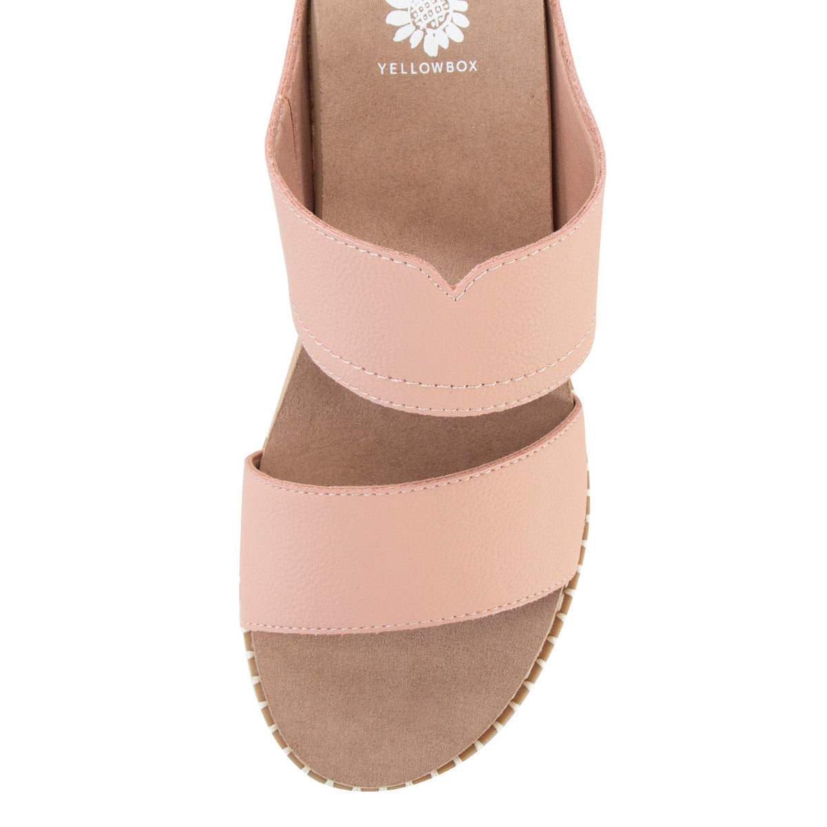 Yellow Box Footwear Alamos Cork Wedge Sandal - Blush