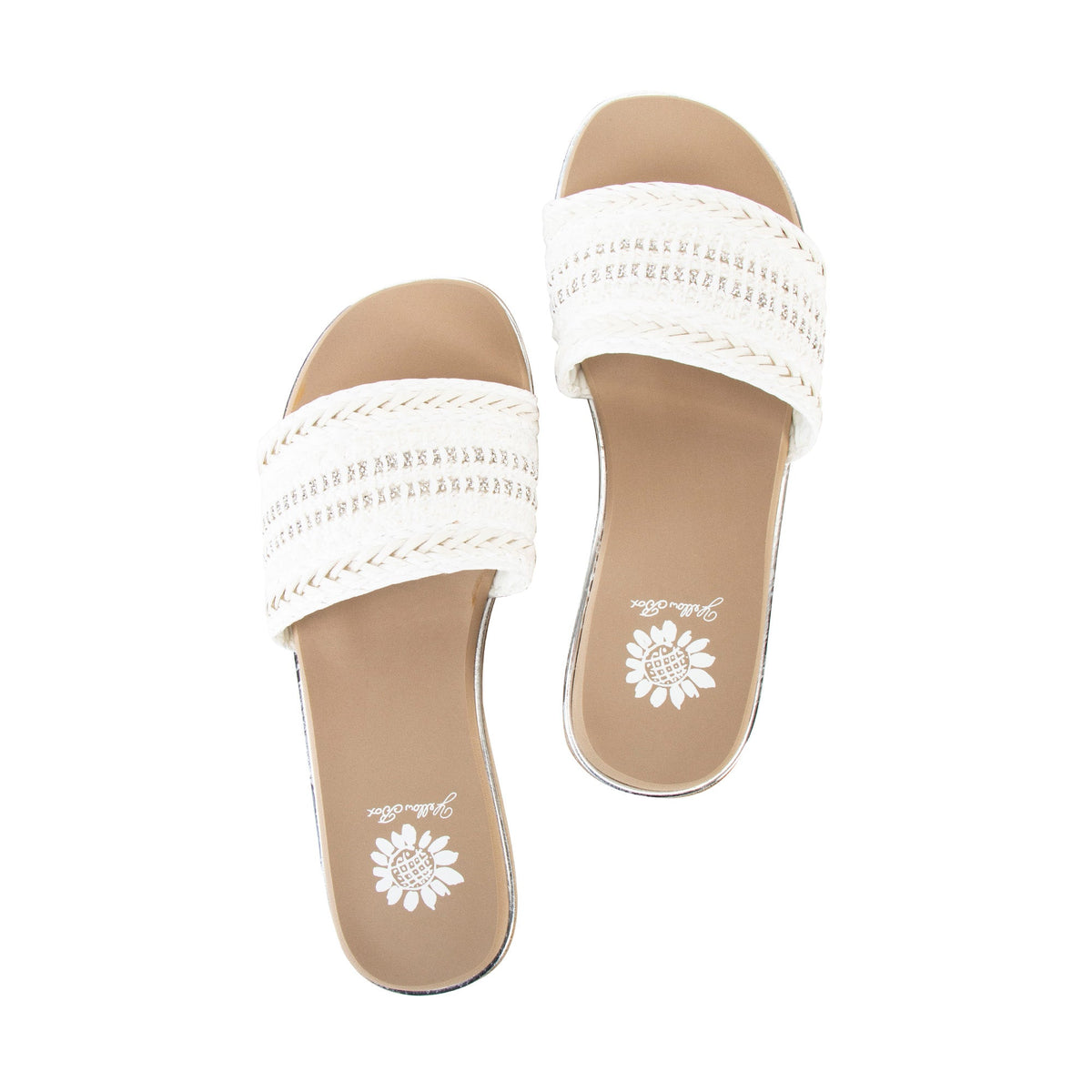 Yellow Box Footwear Guida Slide Sandal - White