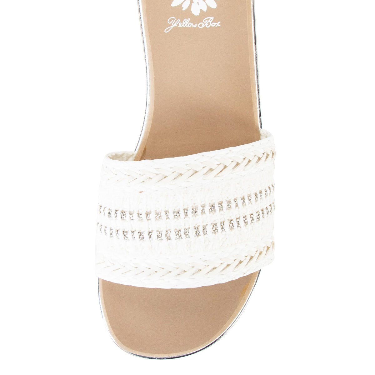 Yellow Box Footwear Guida Slide Sandal - White
