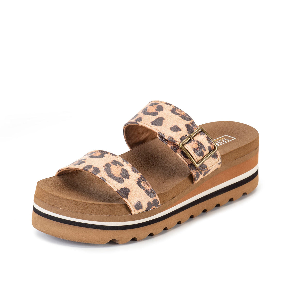 Yellow Box Footwear Catalena Flatform Sandal - Leopard