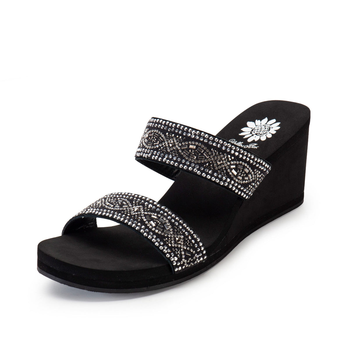 Yellow Box Footwear Sublime Wedge Sandal - Black