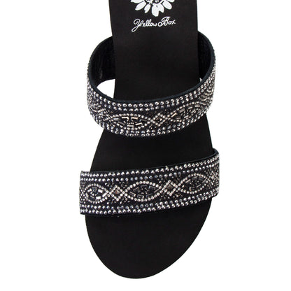 Yellow Box Footwear Sublime Wedge Sandal - Black