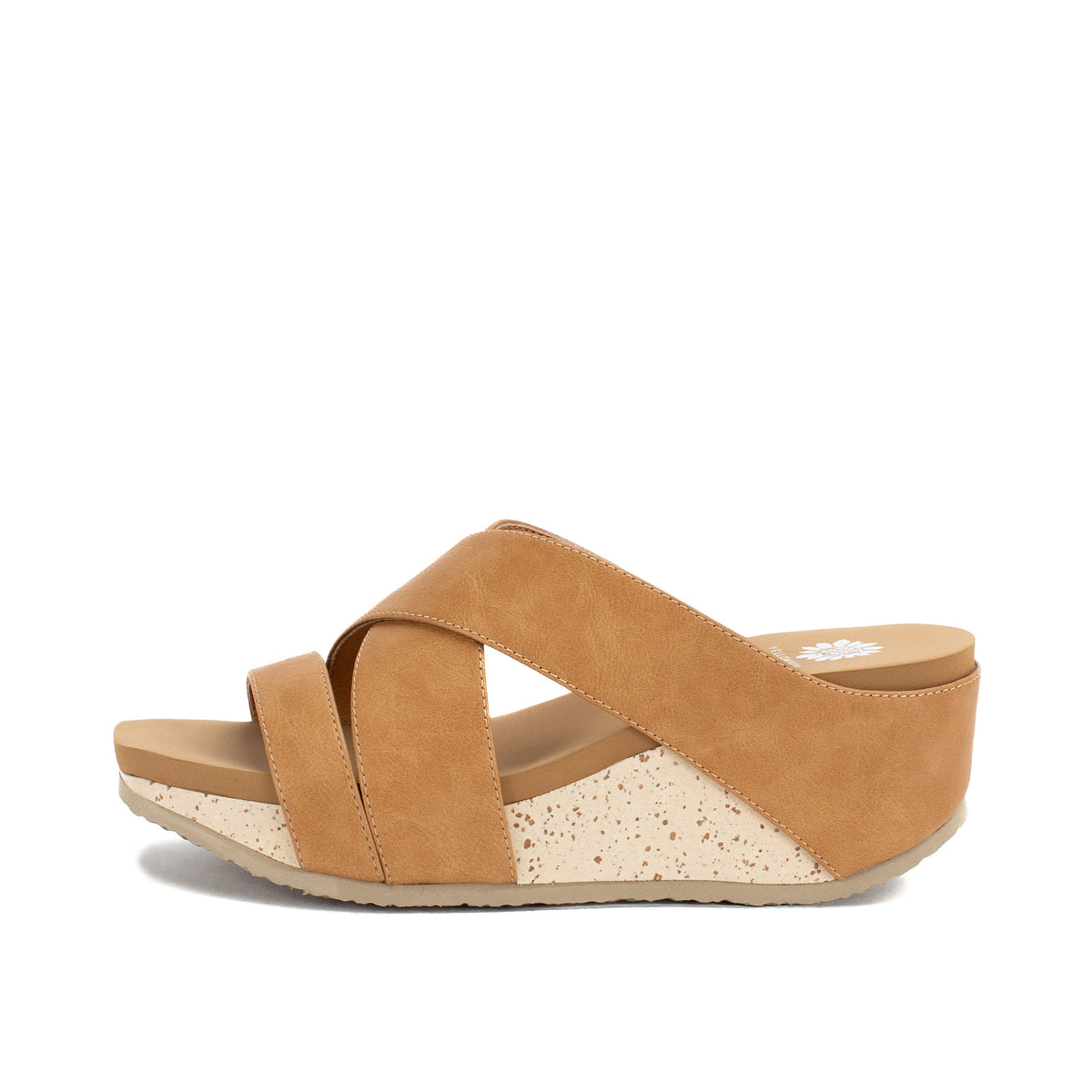 Yellow Box Footwear Chela Crossband Wedge Sandal - Sand