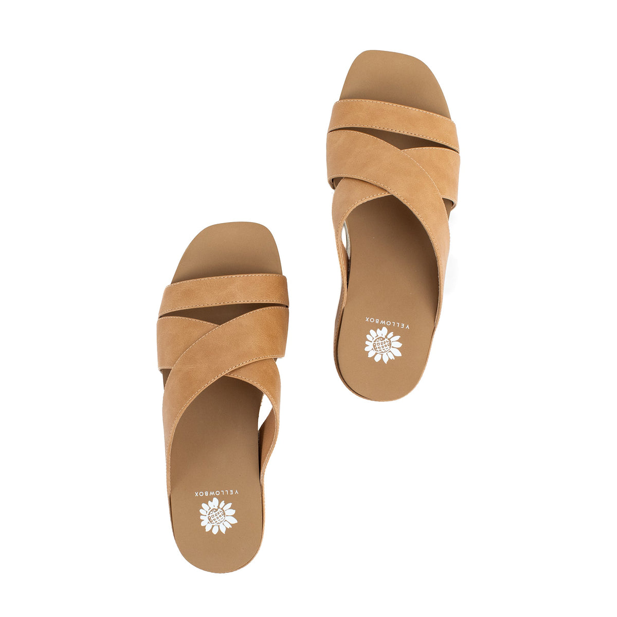 Yellow Box Footwear Chela Crossband Wedge Sandal - Sand
