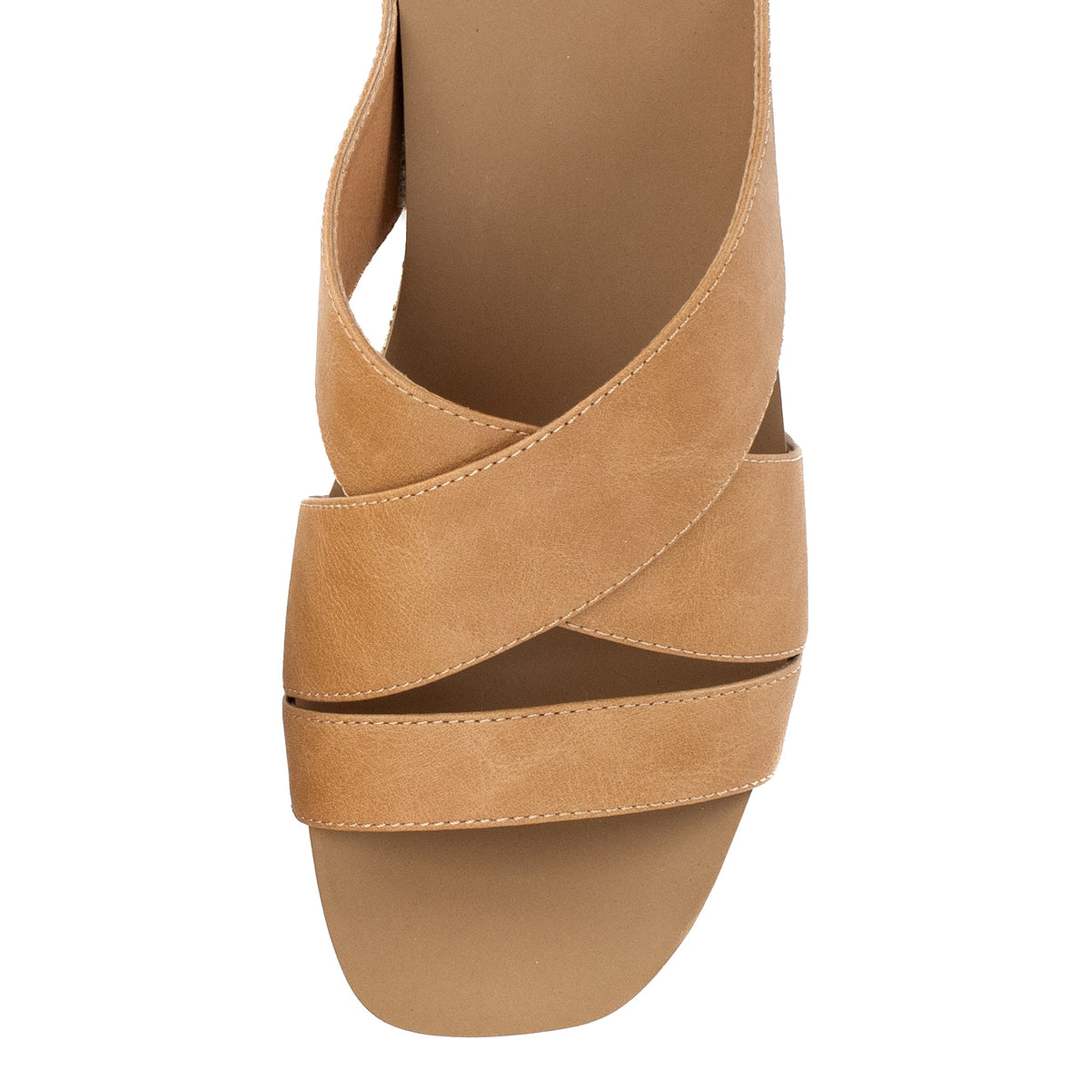 Yellow Box Footwear Chela Crossband Wedge Sandal - Sand