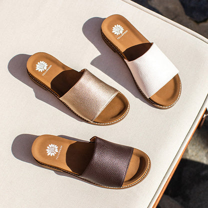 Yellow Box Footwear Kalo Slide Sandal - Ivory