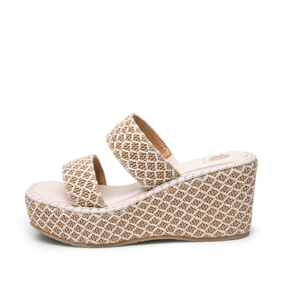 Yellow Box Footwear Tinley Wedge Sandal - Ivory