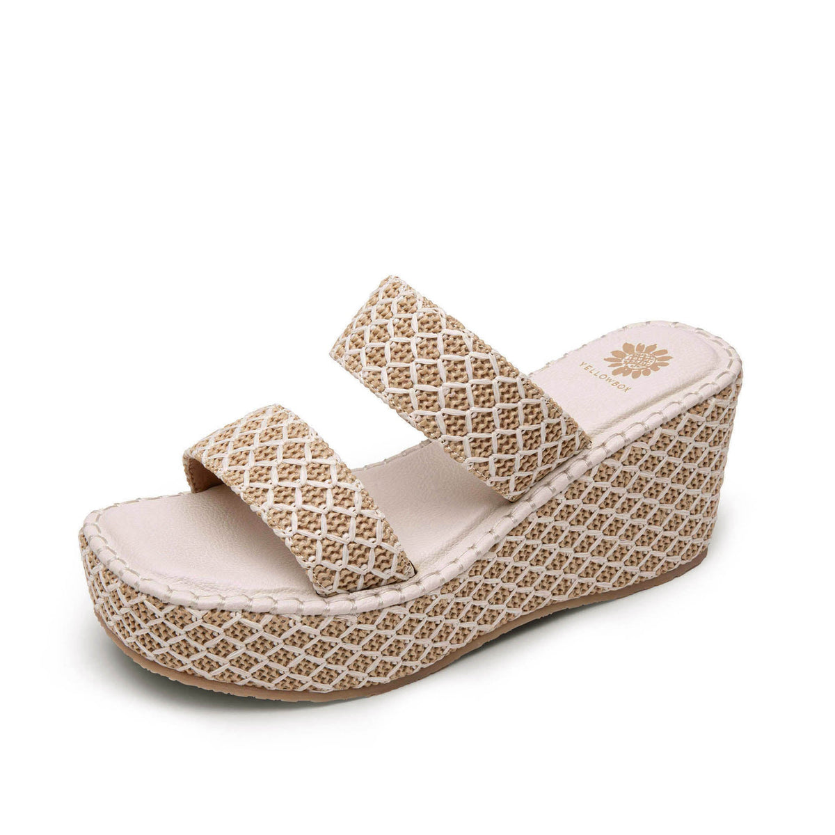 Yellow Box Footwear Tinley Wedge Sandal - Ivory