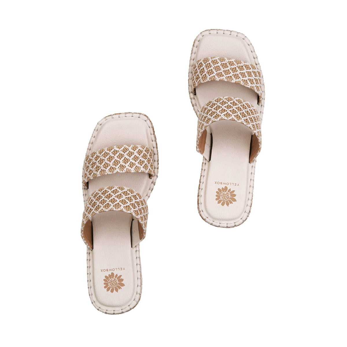 Yellow Box Footwear Tinley Wedge Sandal - Ivory