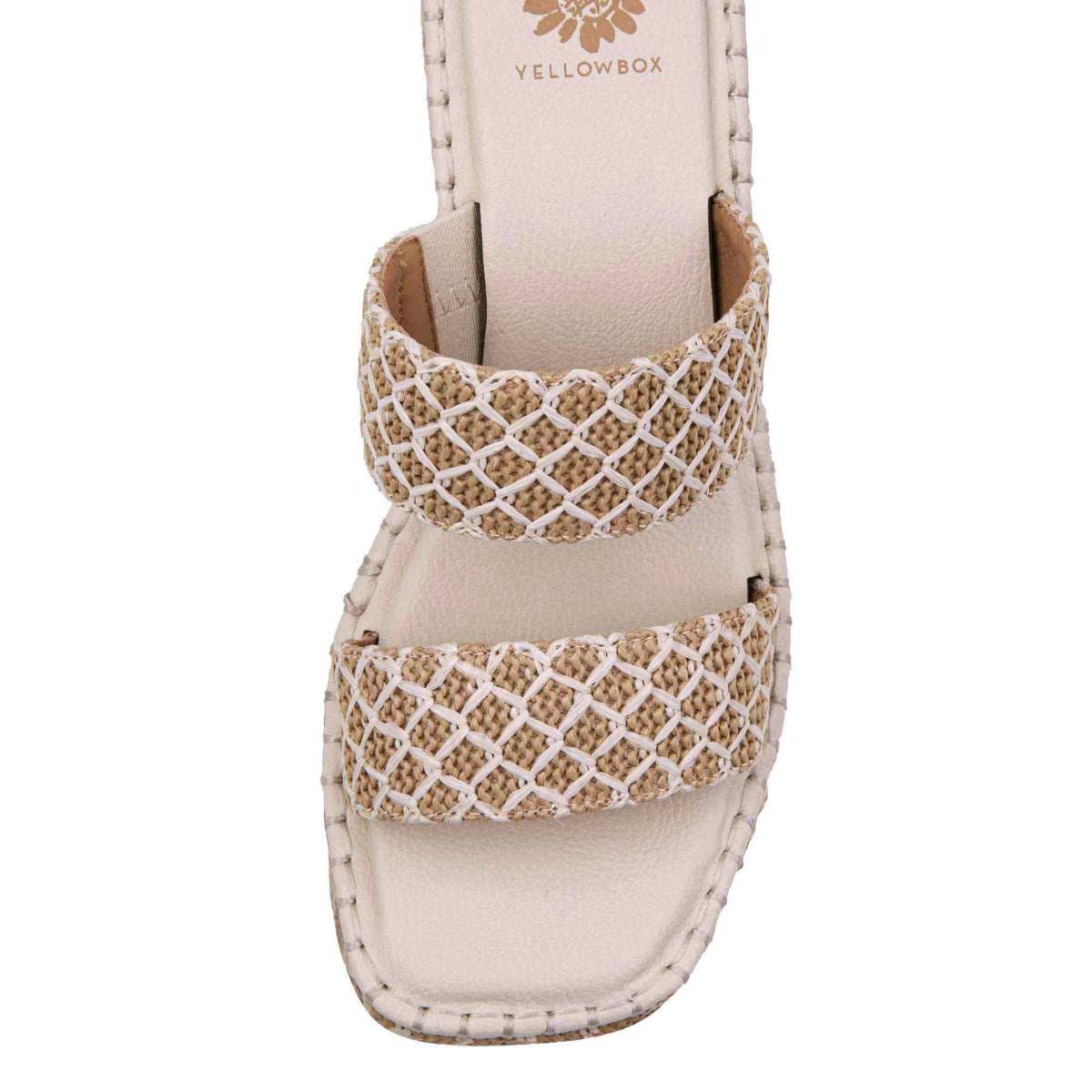 Yellow Box Footwear Tinley Wedge Sandal - Ivory