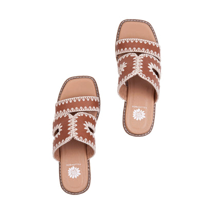 Yellow Box Footwear Tracie Cork Wedge Sandal - Tan