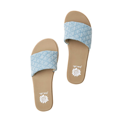 Yellow Box Footwear Fitzy Slide Sandal - Light Denim