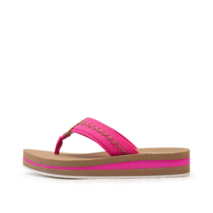 Yellow Box Footwear Malibu Flatform Sandal - Fuchsia